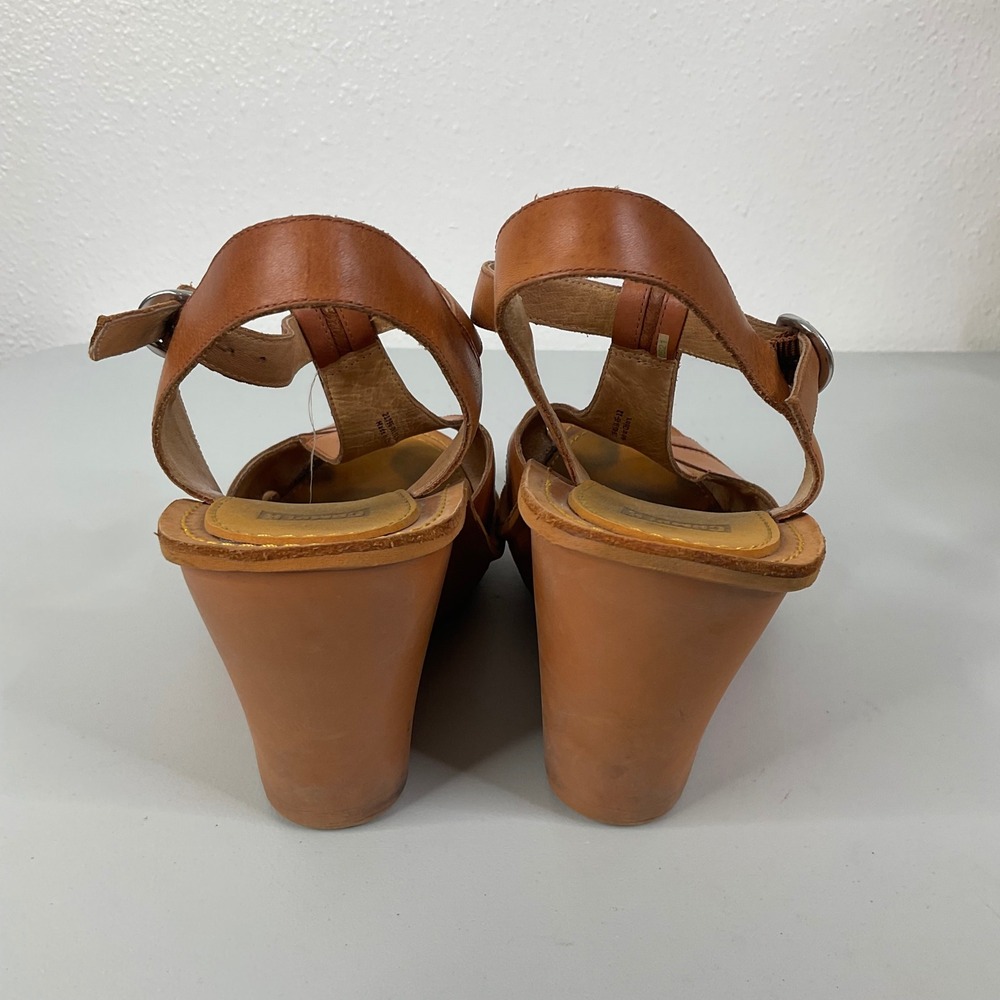 Camper Filippa Brown Leather Wedge Sandals‎ Size 40 - Picture 4 of 7